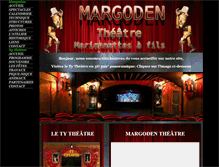Tablet Screenshot of margoden-theatre.net